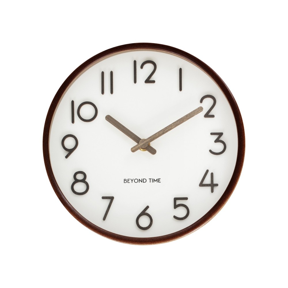 Vægur - Beyond Time Madera Mørkt Træ Hvid