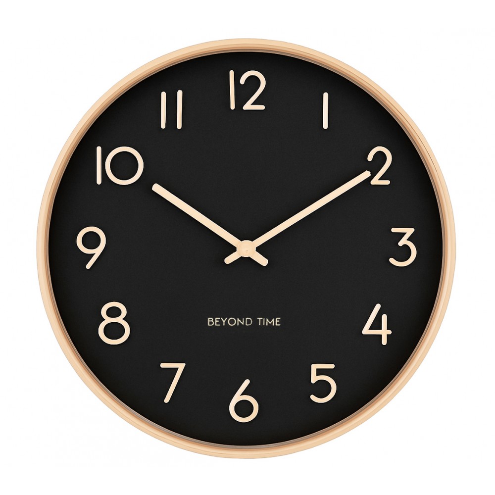 Vægur - Beyond Time Madera Grande Lyst Træ Sort