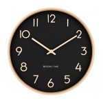 Vægur - Beyond Time Madera Grande Lyst Træ Sort