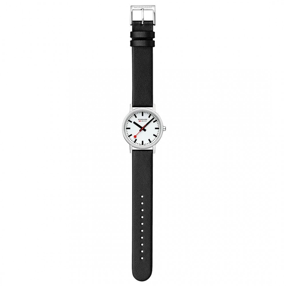 Armbåndsur Mondaine Classic Hvid/Læder Ø36 mm A660.30314.11SBBV