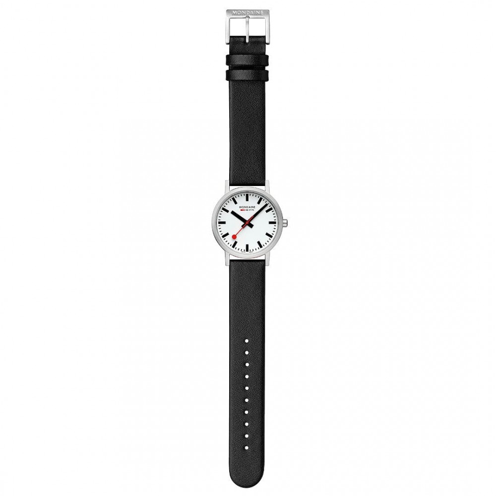Armbåndsur Mondaine Classic Hvid/Læder Ø36 mm A660.30314.16SBBV