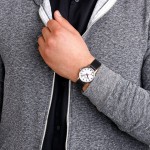 Armbåndsur Mondaine Classic Hvid/Læder Ø36 mm A660.30314.16SBBV