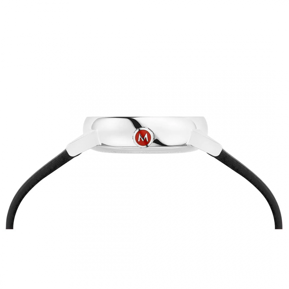 Armbåndsur Mondaine evo2 Hvid/Læder Ø26 mm MSE.26110.LBV