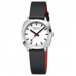 Armbåndsur Mondaine Cushion Hvid/Læder Ø31 mm MSL.31110.LBV