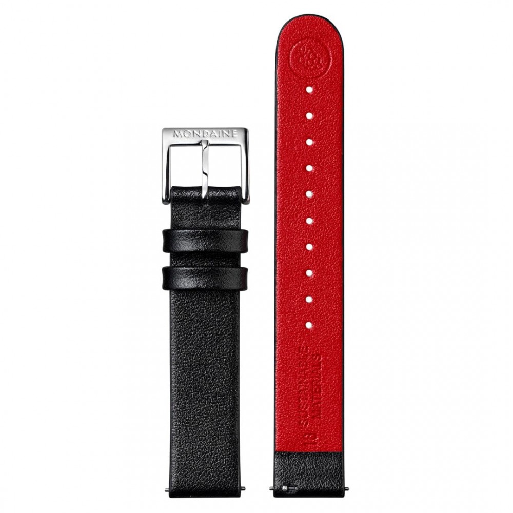 Armbåndsur Mondaine Cushion Hvid/Læder Ø31 mm MSL.31110.LBV