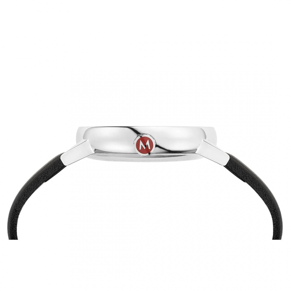 Armbåndsur Mondaine evo2 Big Date Hvid/Læder Ø40 mm MSE.40210.LBV