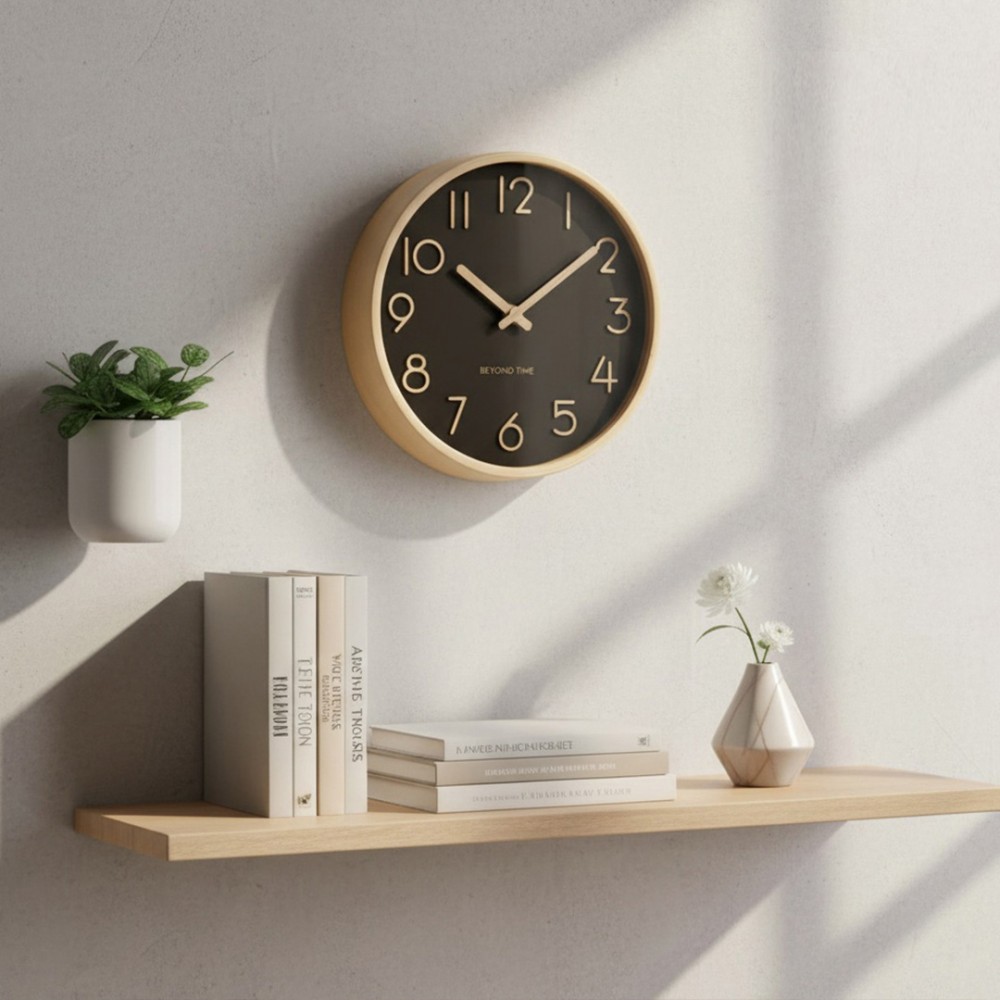 Vægur - Beyond Time Madera Lyst Træ Sort