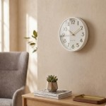 Vægur - Beyond Time Madera Træ Hvid