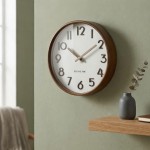 Vægur - Beyond Time Madera Mørkt Træ Hvid