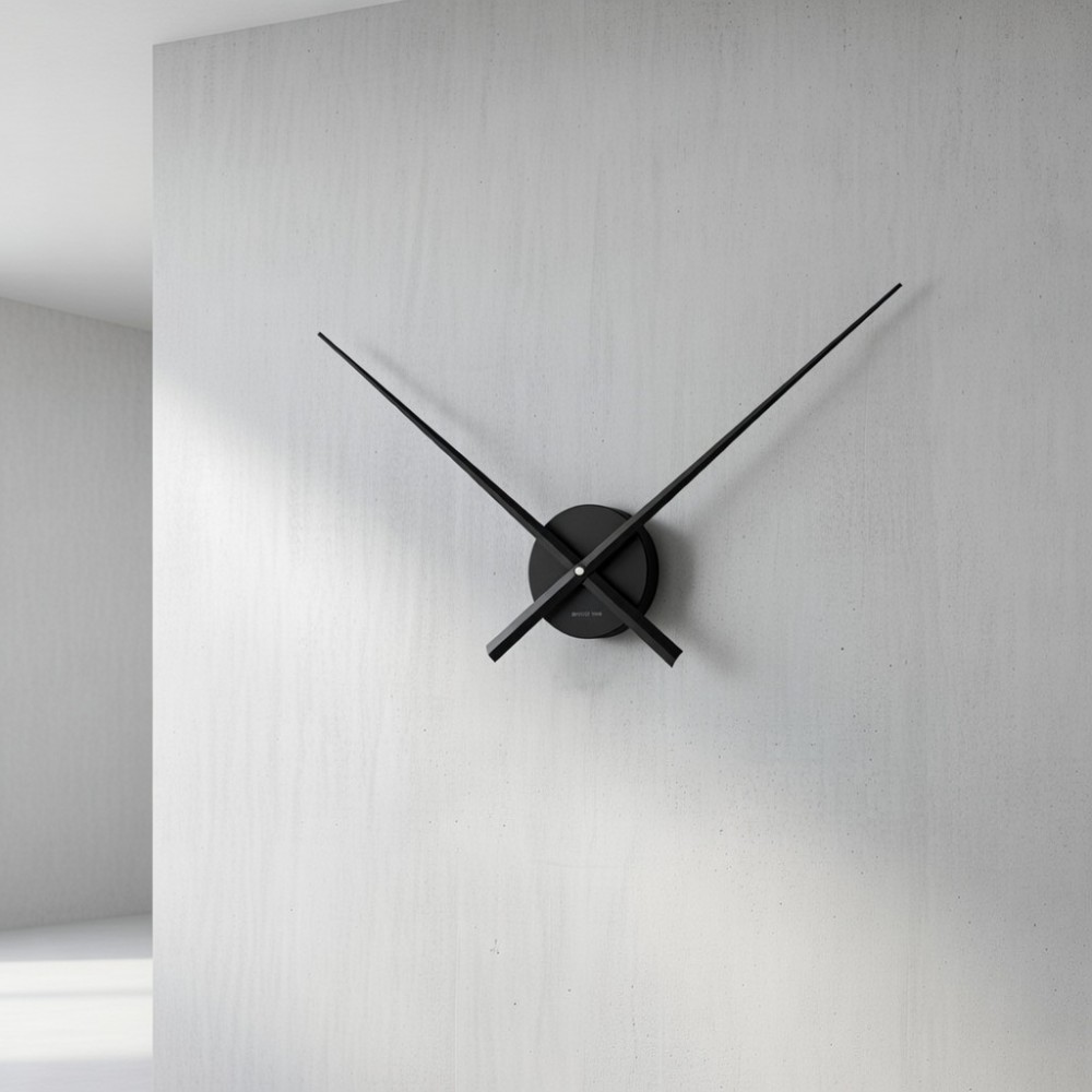 Vægur kun med visere Hands Sort