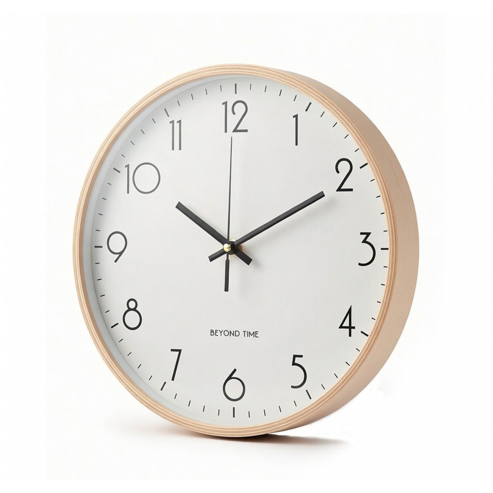 Vægur - Beyond Time Legna Lyst Træ Hvid