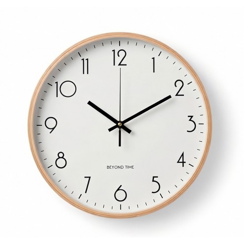 Vægur - Beyond Time Legna Lyst Træ Hvid