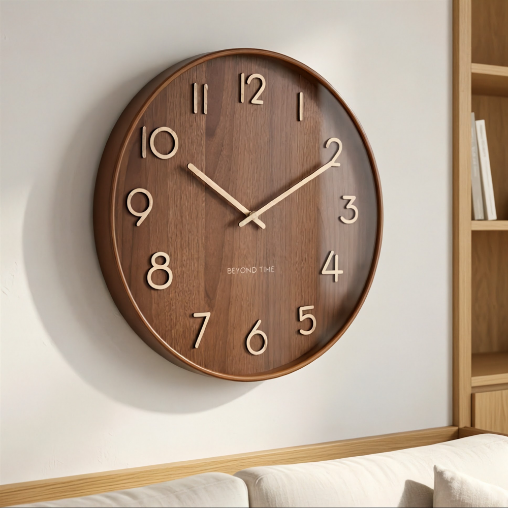 Vægur - Beyond Time Madera Grande Mørkt Træ