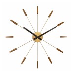 Vægur - NeXtime Plug Inn Bronze/Træ