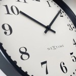 Vægur - NeXtime Dickens Sort/Hvid