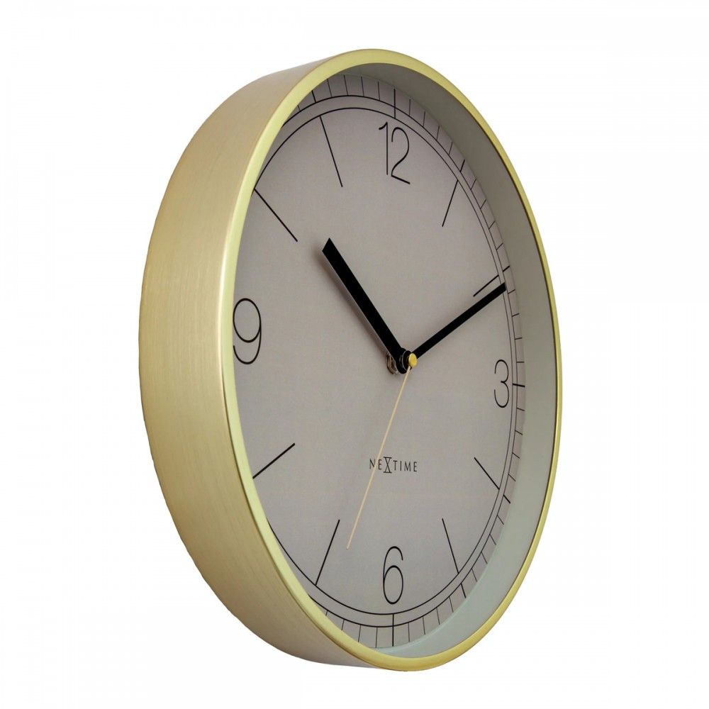 Vægur - NeXtime Nova Guld/Beige